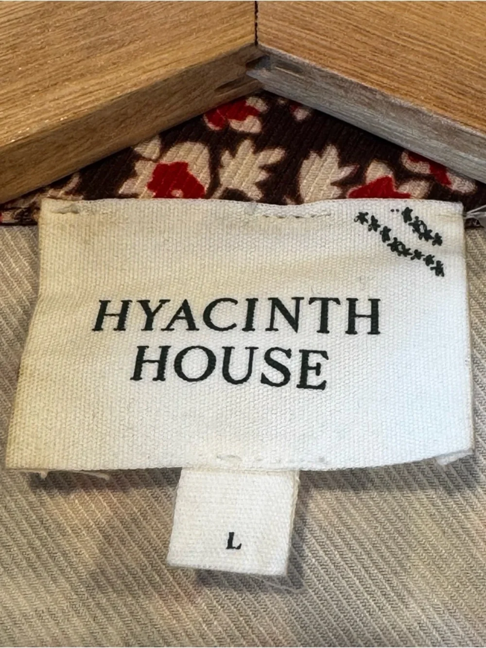 Hyacinth House Tuckernuck Floral Puff Sleeve Mini Dress Brown Red Collared Large
